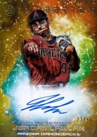 2022 Bowman Inception Primordial Prospects Autographs #JL Jordan Lawlar Gold Foil Baseball Card