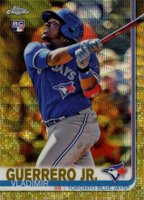 2019 Topps Chrome #201 Vladimir Guerrero Jr. Gold Wave Refractor Baseball Card