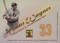 2001 Topps Tribute Game-Used Bat #RBHW Honus Wagner Baseball Card