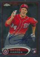 2012 Topps Chrome #BH Bryce Harper Autograph Baseball Card