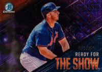 2019 Bowman Mega Box Chrome Ready for the Show #11 Peter Alonso Purple Refractor Baseball Card