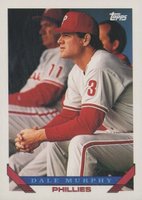 1993 Topps #445 Dale Murphy Baseball Card