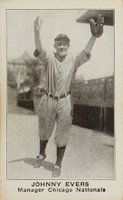 1921 American Caramel--Series of 80 # Johnny Evers Manager Baseball Card