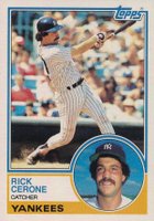 1983 Topps #254 Rick Cerone Baseball Card