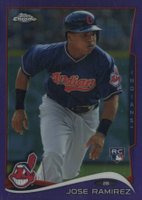 2014 Topps Chrome #45 Jose Ramirez Purple Refractor Baseball Card
