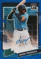 2023 Panini Donruss Optic Rated Prospect Signatures #RPSJC Junior Caminero Blue Mojo Baseball Card