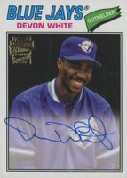 2023 Topps Archives Fan Favorites Autograph #77FFDWT Devon White Baseball Card