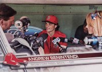 2017 Topps #283 Andrew Benintendi Dugout Interview Baseball Card