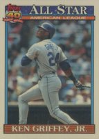 1991 Topps Tiffany #392 Ken Griffey Jr. Baseball Card