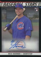 2020 Topps Baseball Stars Autographs #BSANH Nico Hoerner Black Baseball Card