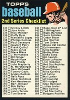 1971 Topps #123 2nd Series Checklist (133-263) Card # on right Baseball Card