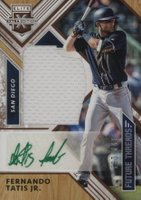 2018 Panini Elite Extra Edition Future Threads Silhouette Autographs #FT Fernando Tatis Jr. Baseball Card