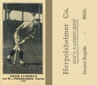 1916 Herpolsheimer Co. #106 Fred Luderus Baseball Card