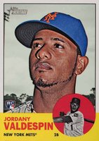 2012 Topps Heritage  #H641 Jordany Valdespin Baseball Card