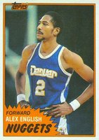 1981 Topps #68 Alex English West Basketball Card