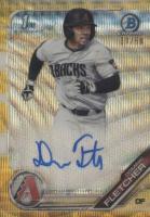 2019 Bowman Draft Chrome Draft Picks Autograph #CDADF Dominic Fletcher Gold Refractor Baseball Card