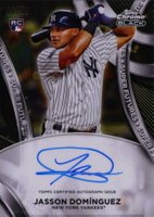 2024 Topps Chrome Black Super Futures Autographs #JD Jasson Dominguez Gold Baseball Card