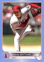 2022 Topps #660 Shohei Ohtani Father's Day Blue Baseball Card