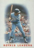 1986 Topps #606 Royals Leaders Royals Leaders Baseball Card