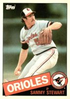 1985 Topps Tiffany #469 Sammy Stewart Baseball Card