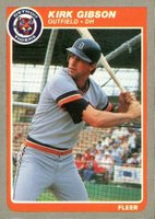 1985 Fleer #8 Kirk Gibson Baseball Card