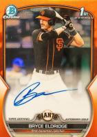 2023 Bowman Draft Chrome Prospect Autograph #CDABE Bryce Eldridge Orange Baseball Card