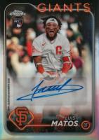 2024 Topps Chrome Update Chrome Baseball Update Series Autographs #ACLM Luis Matos Refractor Baseball Card