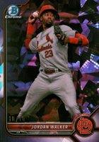 2022 Bowman Draft Chrome Sapphire Edition #BDC36 Jordan Walker Purple Baseball Card