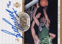 2000 Upper Deck Legends Legendary Signatures #BR Bill Russell Gold Basketball Card