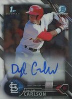 2016 Bowman Draft Chrome Draft Picks Autographs #CDADC Dylan Carlson Baseball Card