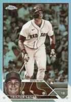 2023 Topps Chrome #174 Triston Casas Sepia Refractor Baseball Card