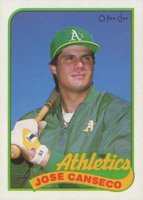 1989 O-Pee-Chee #389 Jose Canseco Baseball Card