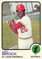 1973 Topps #320 Lou Brock Baseball Card