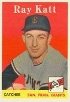 1958 Topps #284 Ray Katt Baseball Card
