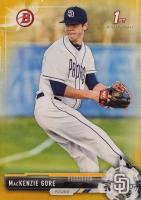 2017 Bowman Draft #BD25 MacKenzie Gore Wearing Glove-Gold Baseball Card
