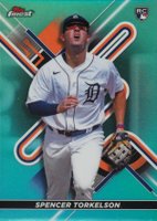 2022 Topps Finest #84 Spencer Torkelson Aqua Refractor Baseball Card