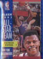 1991 Fleer #215 Patrick Ewing 3-D Wrapper Redemption Basketball Card