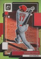 2022 Panini Donruss Optic #141 Shohei Ohtani Lime Green Baseball Card