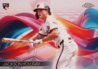 2024 Topps Chrome Helix #HX19 Jackson Holliday Update Baseball Card