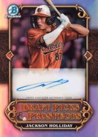 2023 Bowman Draft Draft Picks & Prospects Autograph #DPPAJH Jackson Holliday Baseball Card