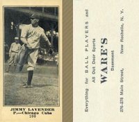 1916 Wares #100 Jimmy Lavender Baseball Card