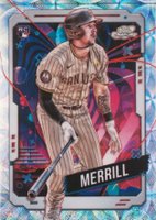 2024 Topps Chrome Cosmic #194 Jackson Merrill Nucleus Refractor Baseball Card