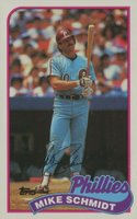1989 Topps/LJN Baseball Talk #72 Mike Schmidt Baseball Card