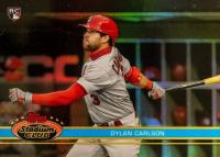 2021 Topps Stadium Club Chrome #50 Dylan Carlson 1991 Stadium Club Baseball Card