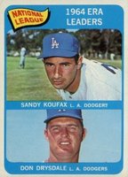 1965 O-Pee-Chee #8 N.L. ERA Leaders Baseball Card