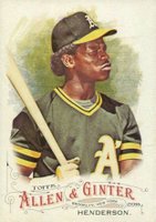 2016 Topps Allen & Ginter  #296 Rickey Henderson Baseball Card