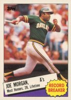 1985 Topps #5 Joe Morgan Baseball Card