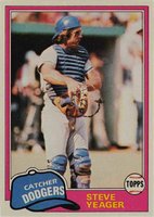 1981 Topps #318 Steve Yeager Baseball Card