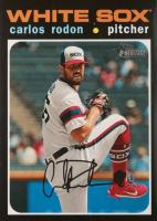 2020 Topps Heritage #588 Carlos Rodon Throwback Baseball Card