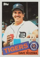 1985 Topps #47 Dave Rozema Baseball Card